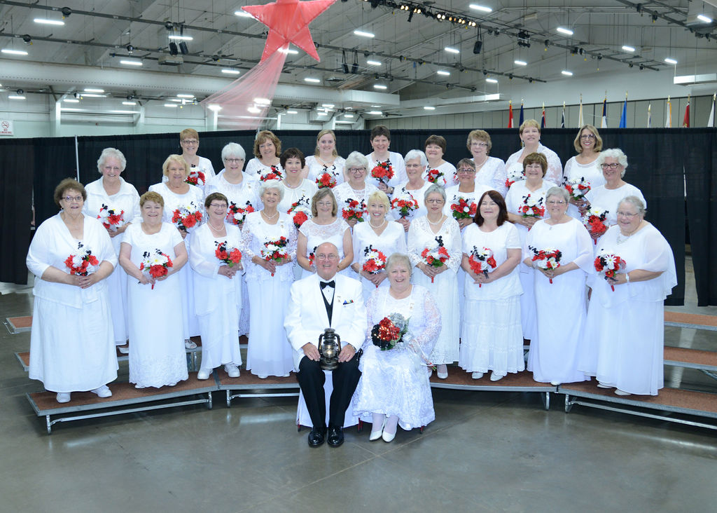 A group of people posing for a picture.