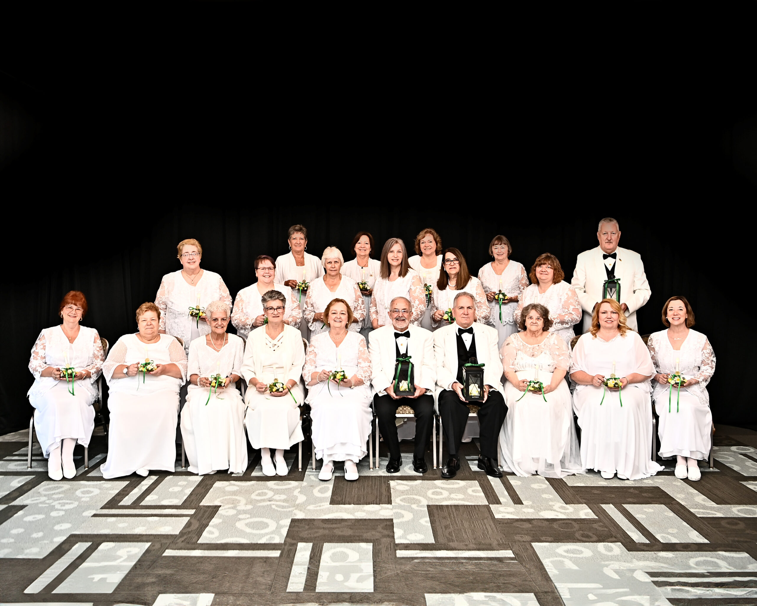 image001 Group dressed in white