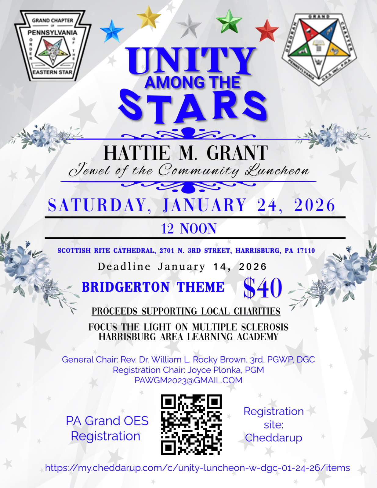 Unity Among the Stars event flyer